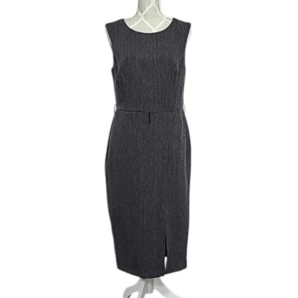 Laura sleeveless long dress dark grey women's size 10